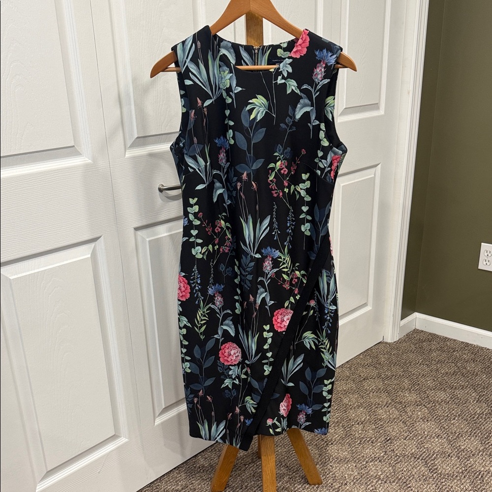 Tommy Hilfiger Black Floral Midi Dress